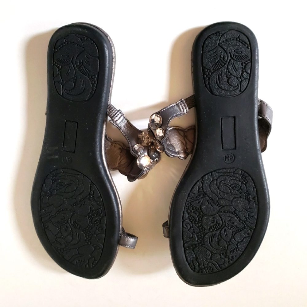 NWOT Nicole Sandals size 6 Shiny! - Picture 5 of 6